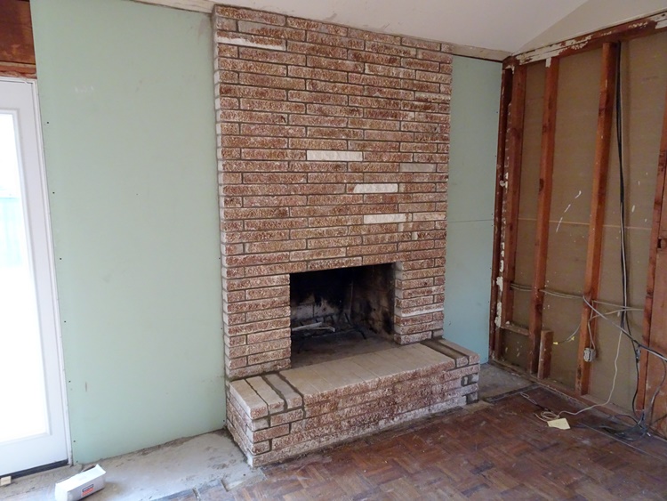 fireplace before
