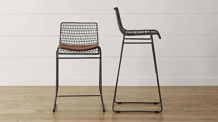 Crate & Barrel wire stools