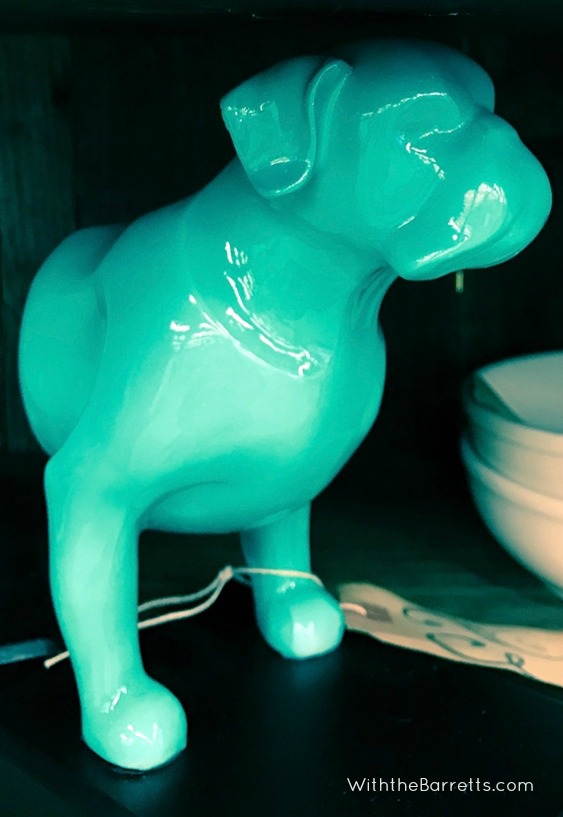 Green Glass Dog