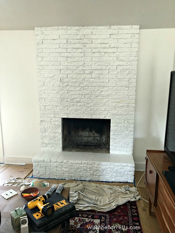 primed fireplace