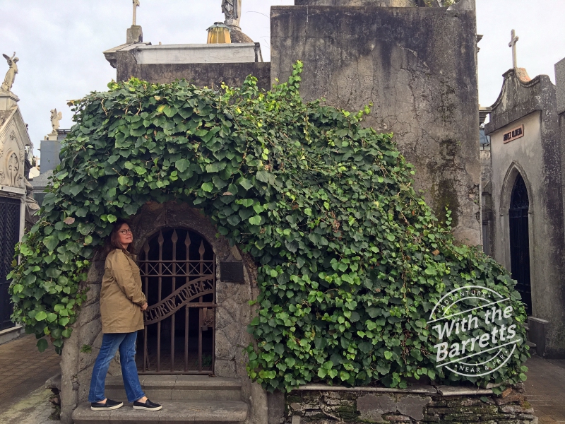 Vines covering crypt