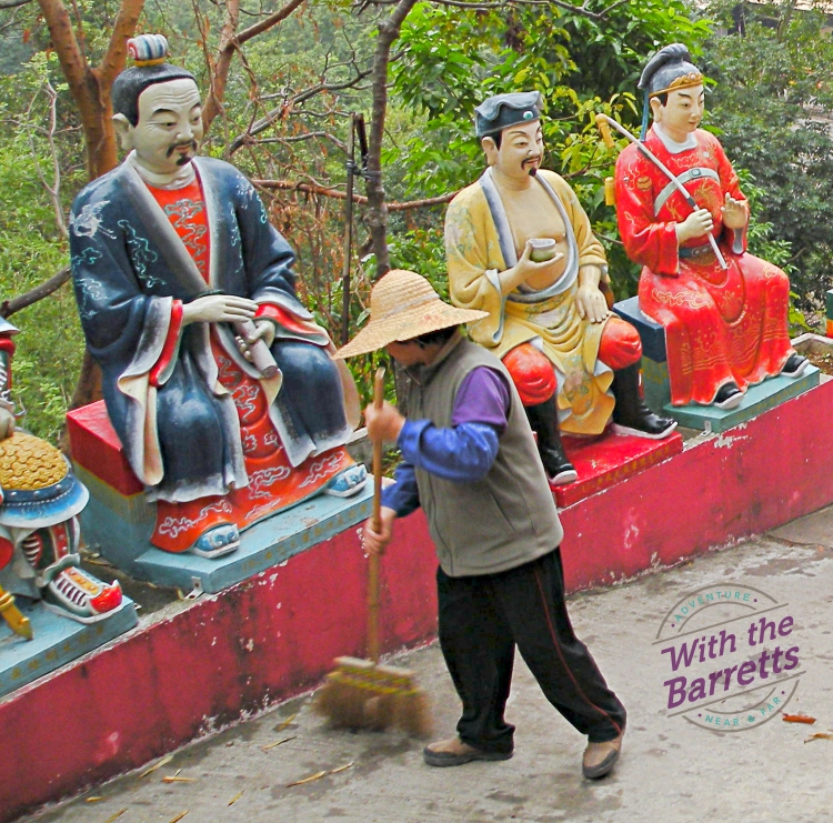 Sweeper on path