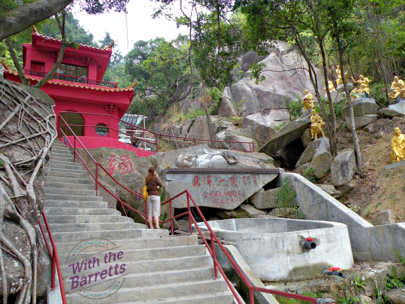 Arhats overlooking cistern