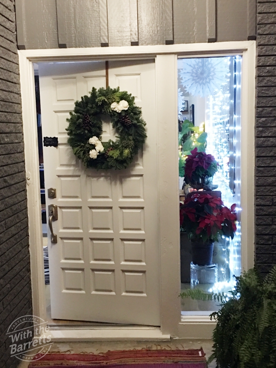 Hildring House Xmas Front Door
