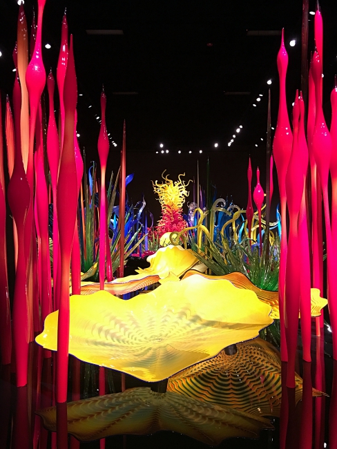 Chihuly landscape - red and yellow