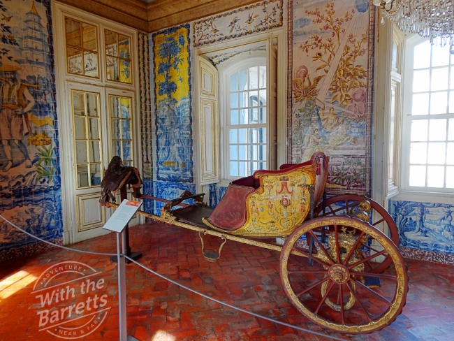 Interior at Queluz with carriage