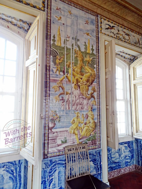 Interior tile panel at Queluz