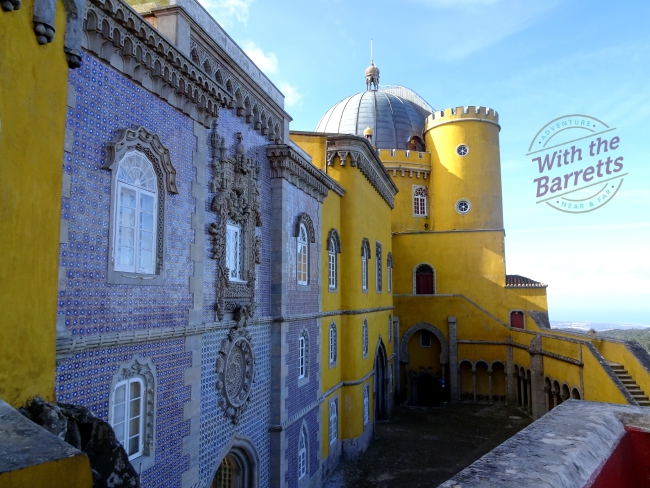 Second blue tile wall at Pena Palace